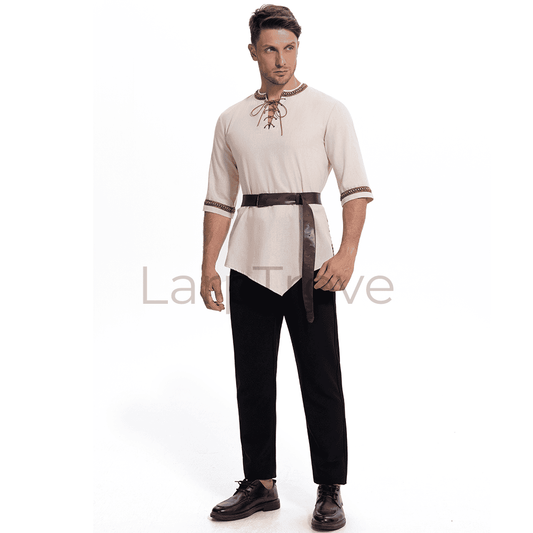 Men's Medieval Tunic Renaissance Pirate with Belt