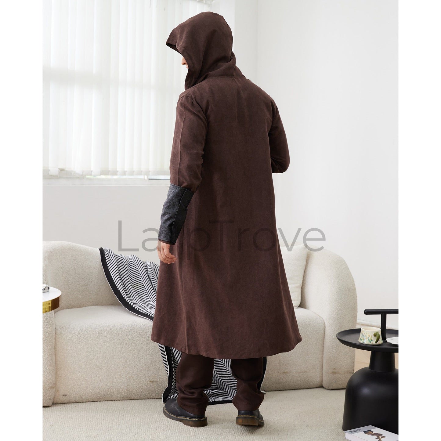 Men's Medieval Costume Set with Hooded Cloak