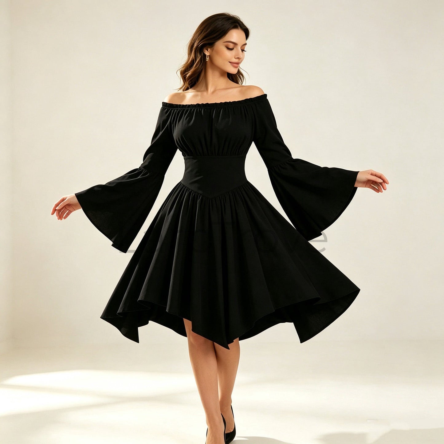 Renaissance Fairy Bell Sleeve Dress