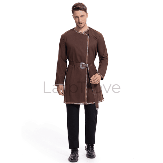 Men's Medieval Warrior Costume Tunic with Belt
