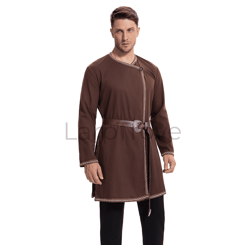 Men's Medieval Warrior Costume Tunic with Belt