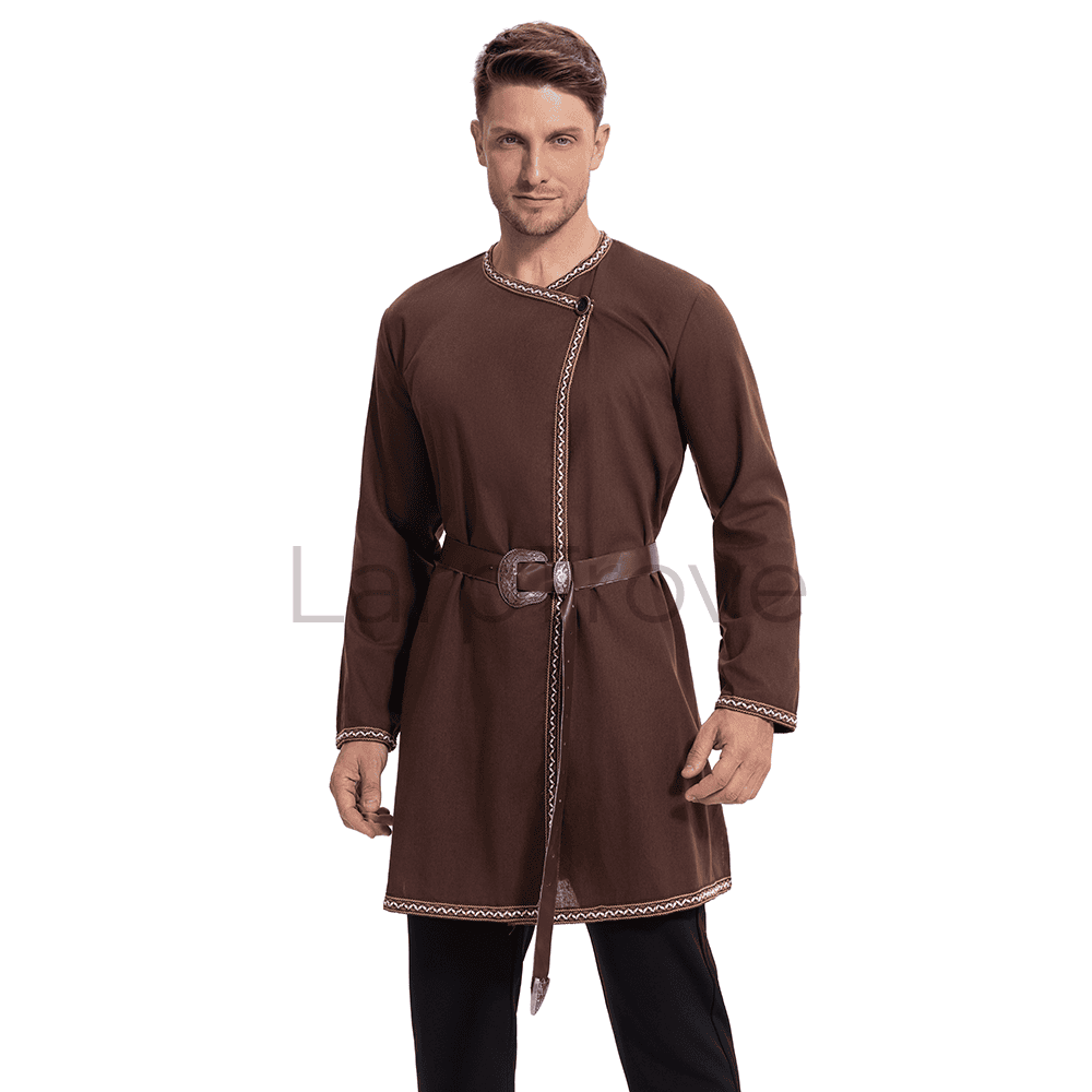 Men's Medieval Warrior Costume Tunic with Belt