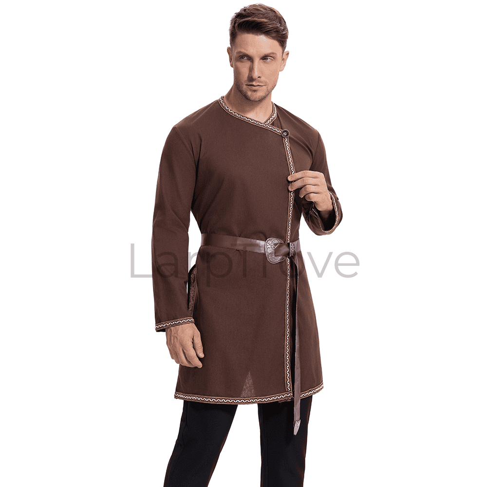 Men's Medieval Warrior Costume Tunic with Belt