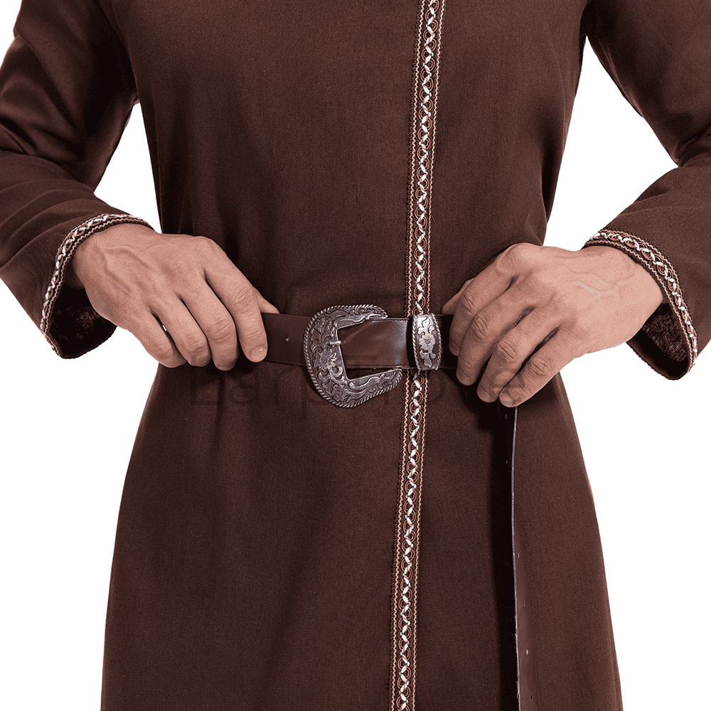 Men's Medieval Warrior Costume Tunic with Belt