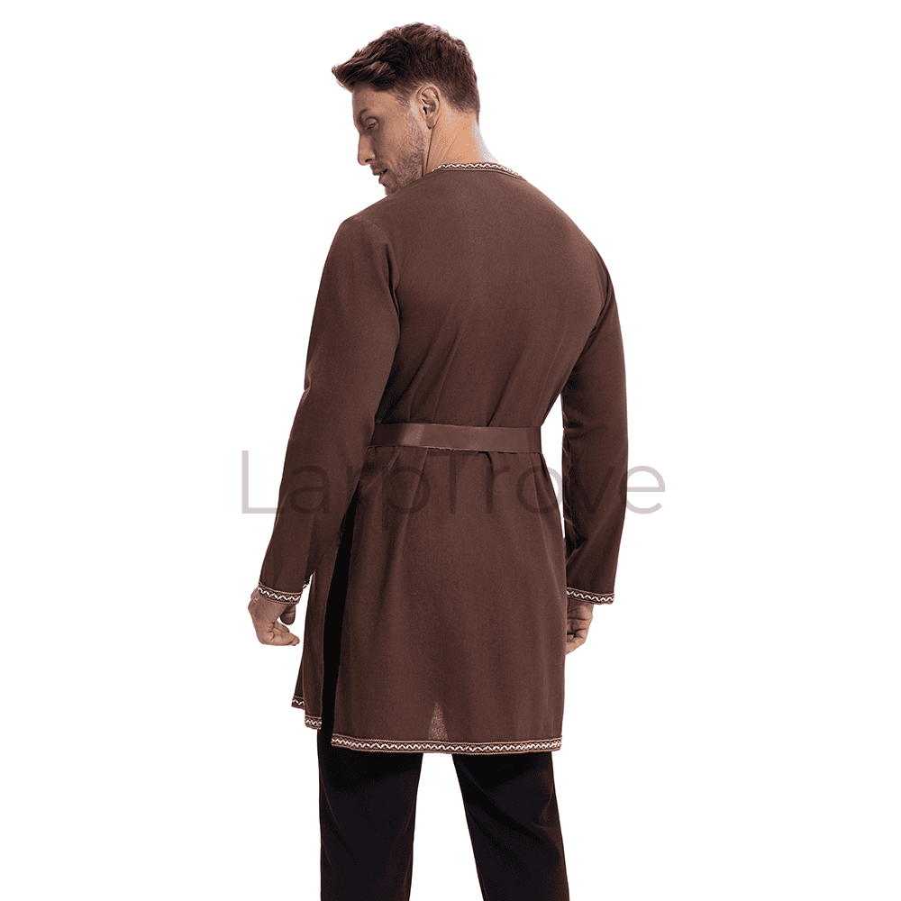 Men's Medieval Warrior Costume Tunic with Belt