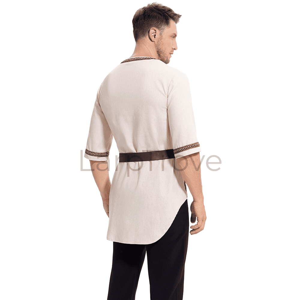 Men's Medieval Tunic Renaissance Pirate with Belt