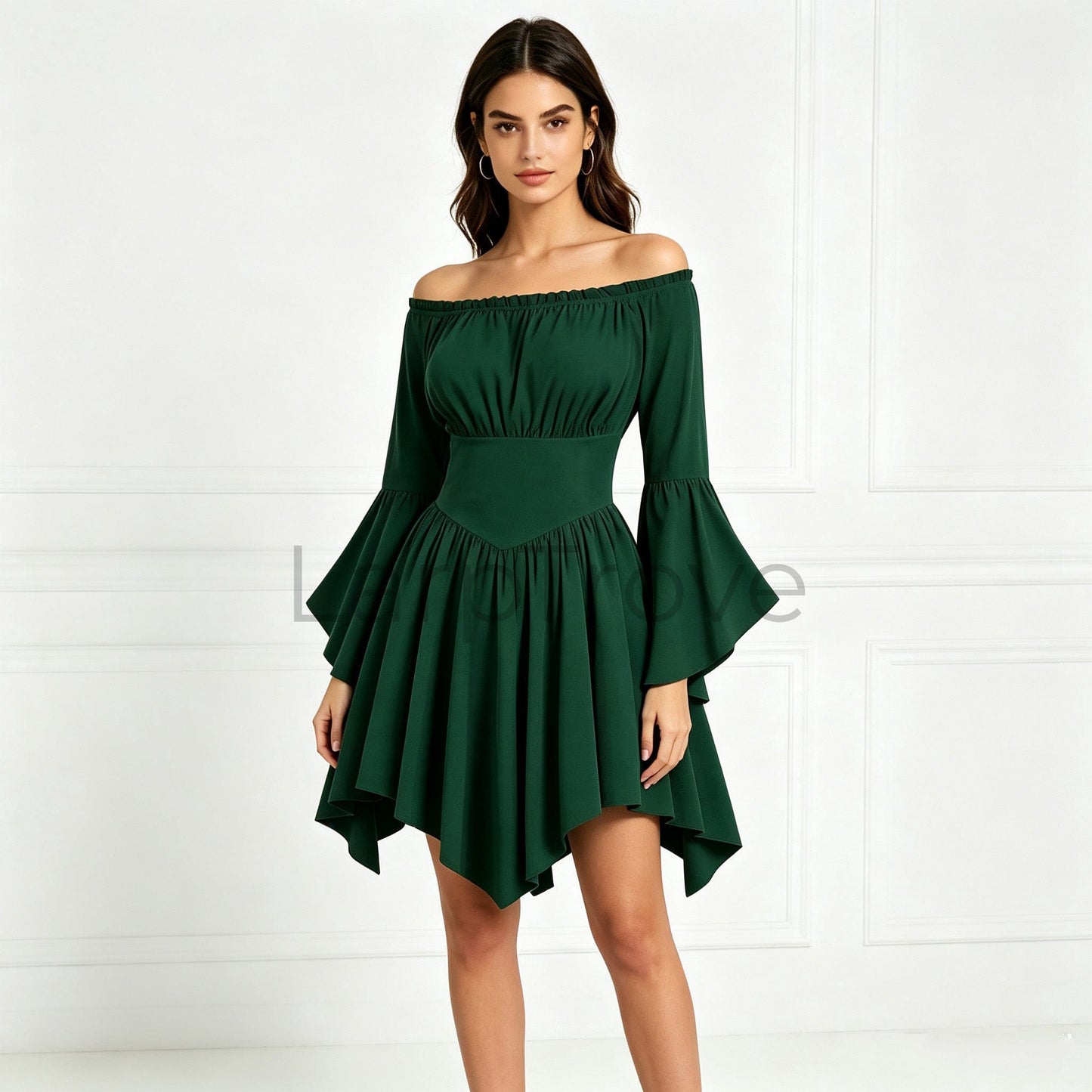 Renaissance Fairy Bell Sleeve Dress