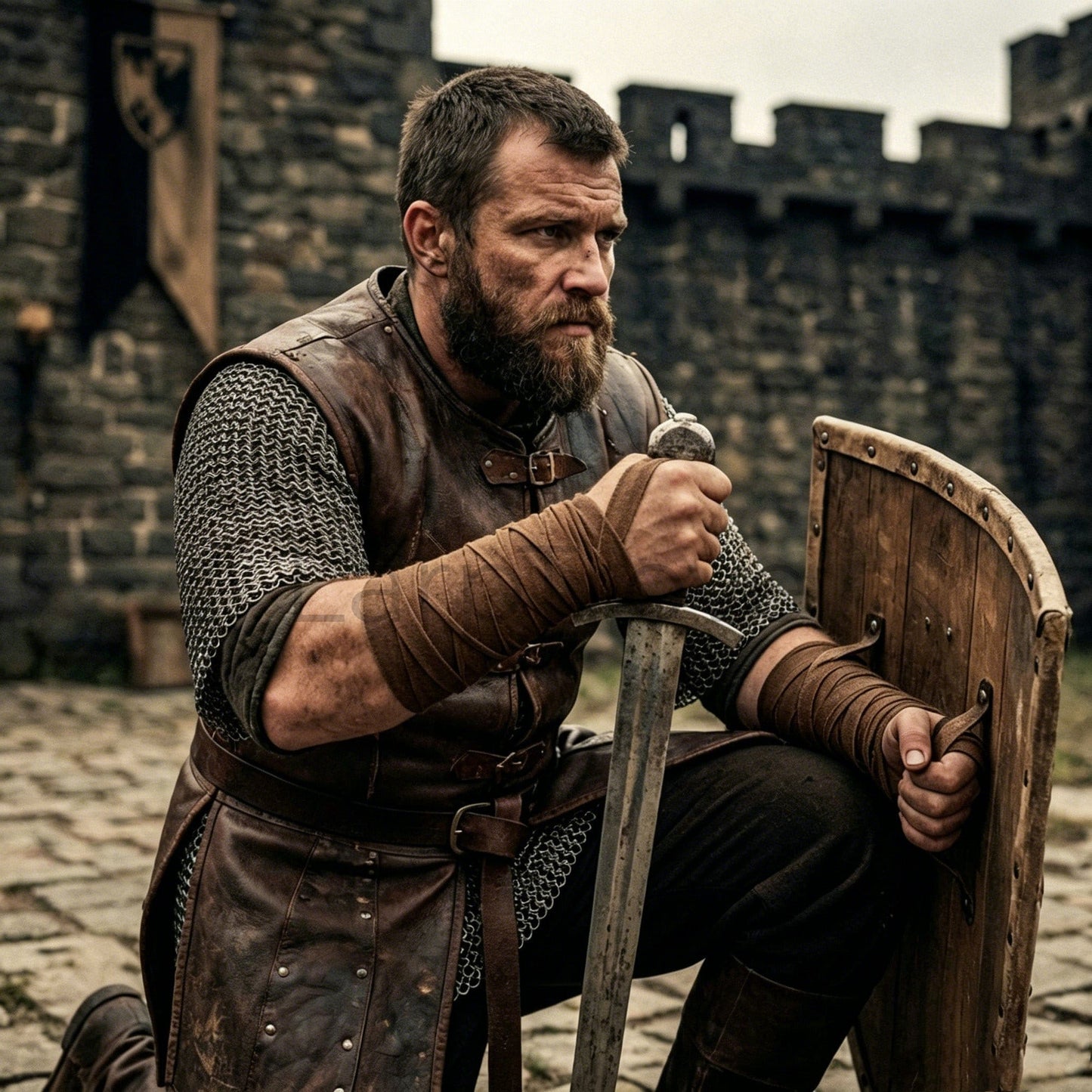 Medieval Hand Wraps Bracers
