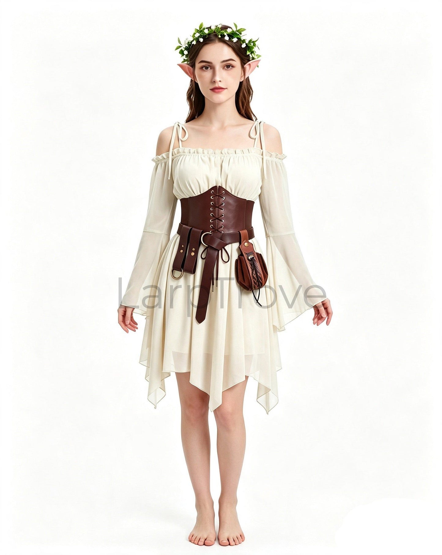 Women's Fairy Elf Medieval Dress Set