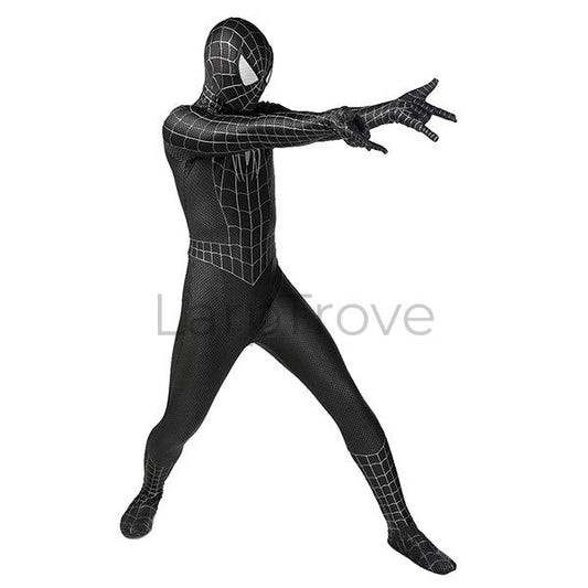 Black Raimi Spider Bodysuit Superhero Zentai Jumpsuit Cosplay Costume Halloween
