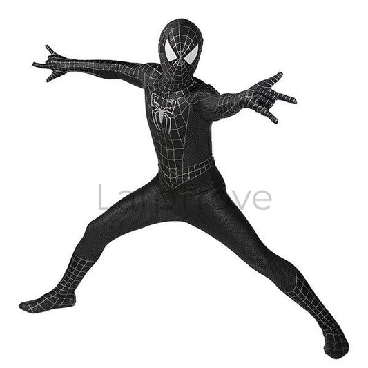 Black Raimi Spider Bodysuit Superhero Zentai Jumpsuit Cosplay Costume Halloween