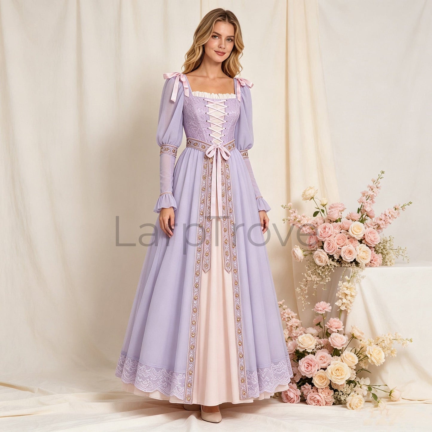 Women's Renaissance Dress Medieval Costume Gown