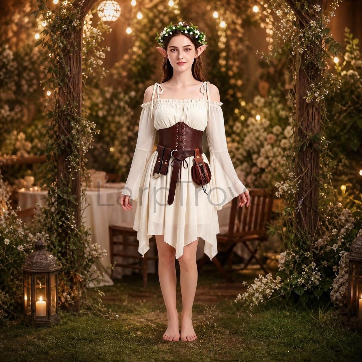 Women's Fairy Elf Medieval Dress Set