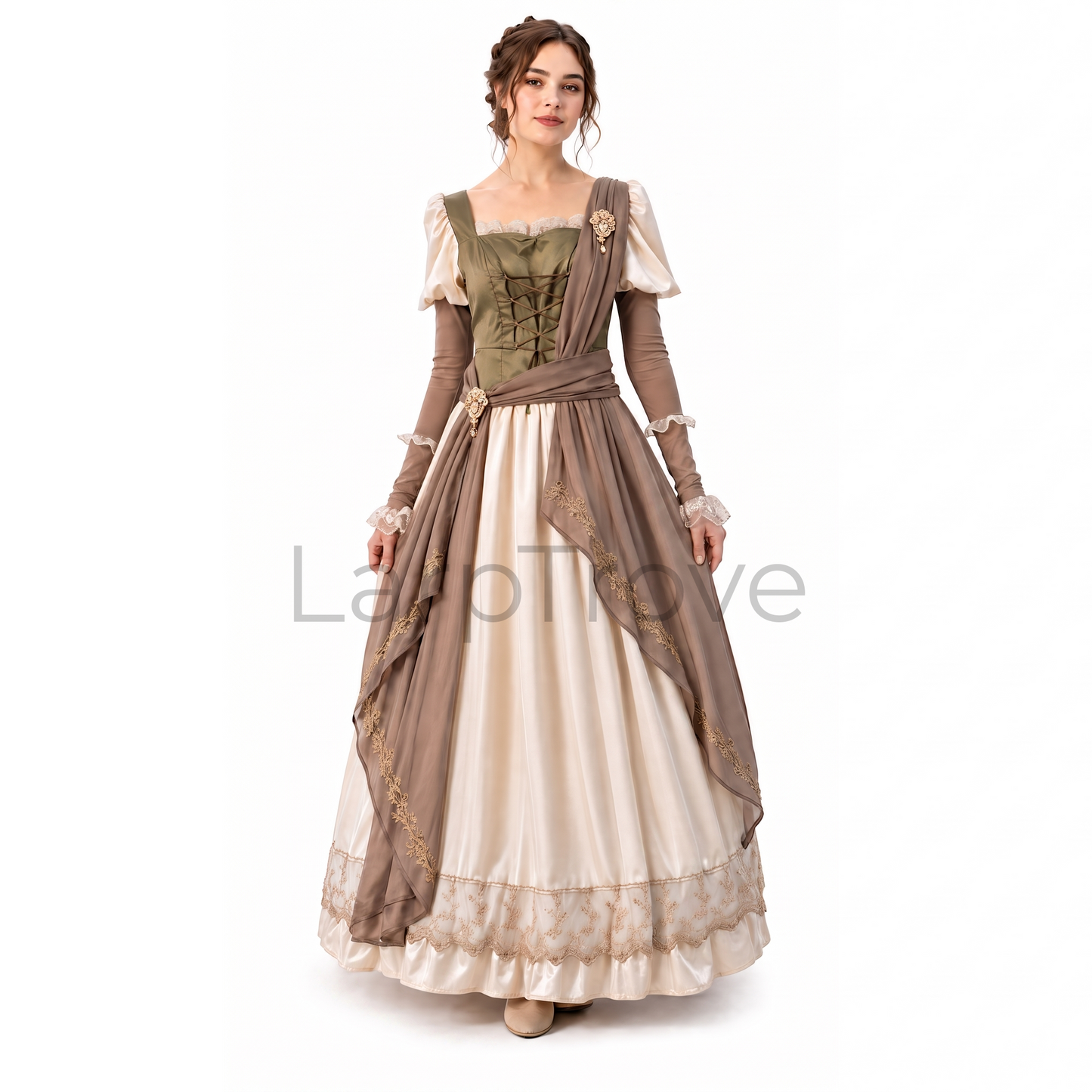 Women's Medieval Renaissance Dress Costume Ball Gown